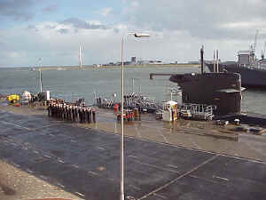 The re-commissioning ceremony of Bruinvis, Oct 6 2000. (Photo: © Bruinvis homepage)
