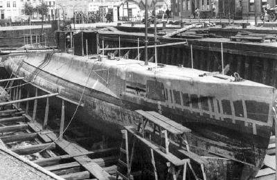 K I under construction, Vlissingen 24 July 1913.