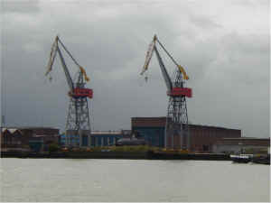 Zwaardvis (2) or Tijgerhaai (2) at the RDM yard, July 2000 (Photo: © Collection F. Haagmans