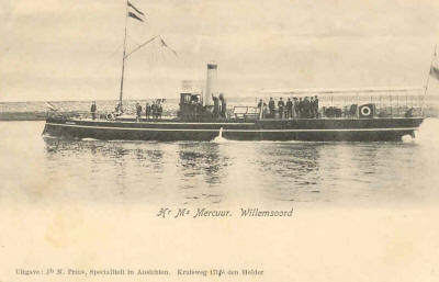  Picture postcard of Mercuur (1) in Den Helder. Date unknown (Postcard: © Collection Jan Klootwijk). 